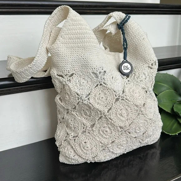 The Sak Cream Crochet Tote Bag - Picture 6 of 9